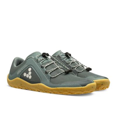 Vivobarefoot Women's Primus Trail II Firm Ground Vegan Shoes Green | Vivobarefoot BGZ695874